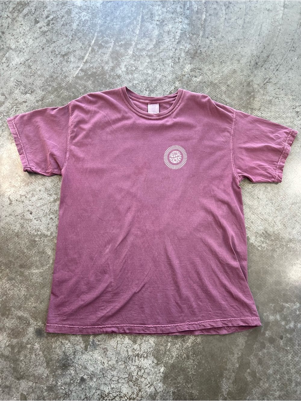 Men's Crew Neck Tee in Dusty Mauve - Casual Everyday Shirt